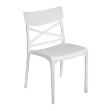 Стілець садовий пластиковий BICA Croix, білий