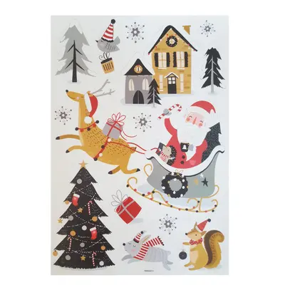 Наклейки новорічні для стін Jumi, 14 шт