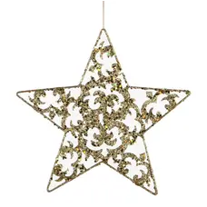 Прикраса декоративна Christmas House "Зірка золотиста"