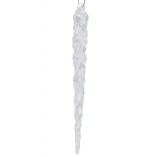 Прикраса декоративна Chomik Бурулька, пластик, перламутр, 13 см