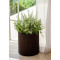 Горщик для квітів Keter 7 л. Cylinder Planter Small, коричневий