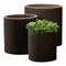 Горщик для квітів Keter 7 л. Cylinder Planter Small, коричневий