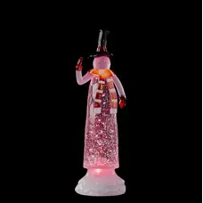 Фігурка декоративна "Сніговик", 12*9*27 см., "Luca Lighting", мультикольоровий