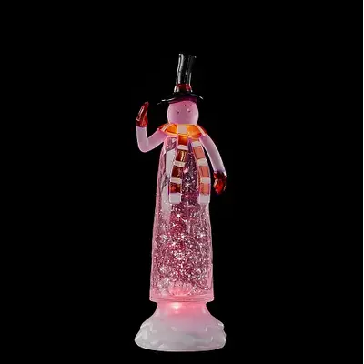 Фігурка декоративна "Сніговик", 12*9*27 см., "Luca Lighting", мультикольоровий