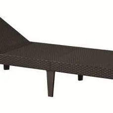 Шезлонг пластиковий Keter Jaipur Sun lounger, віскі коричневий
