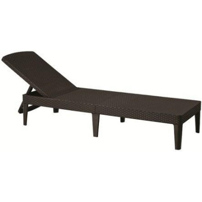Шезлонг пластиковий Keter Jaipur Sun lounger, віскі коричневий