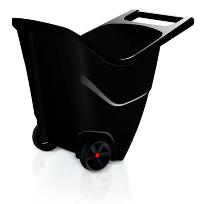 Садовий пластиковий візок PROSPERPLAST LOAD & GO II, 85 л - чорний