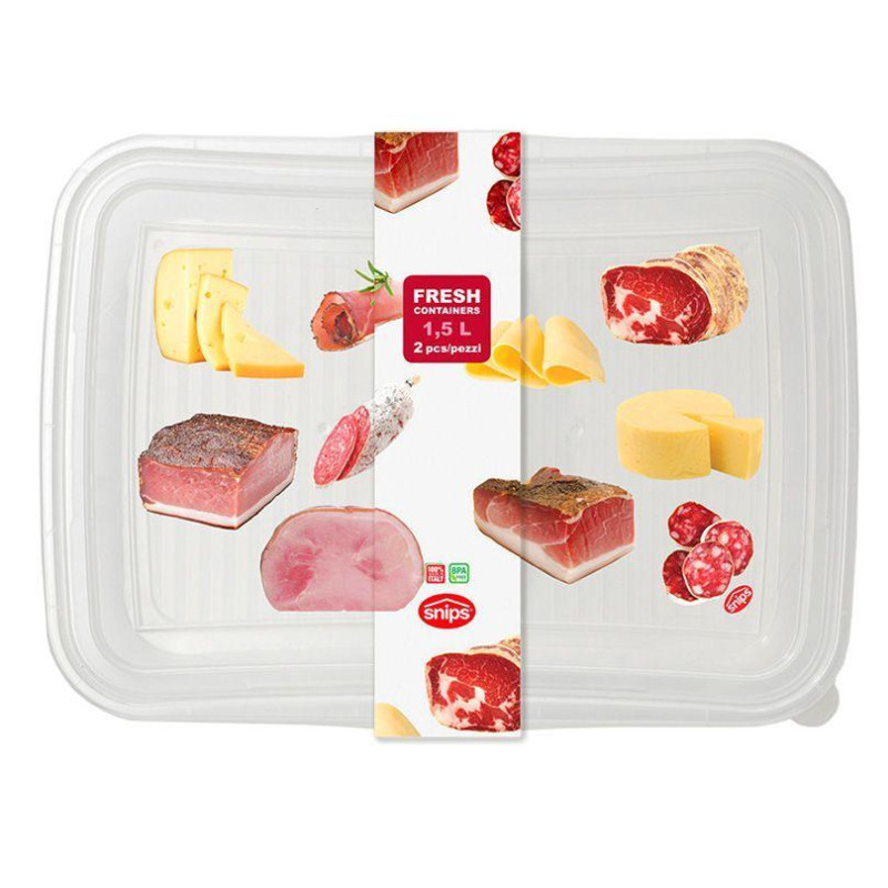 Контейнери для продуктів, 1,5 л, 2 шт.
