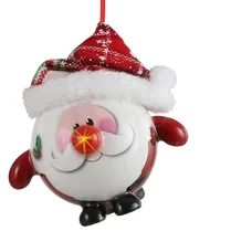 Декоративна прикраса Шар Новорічний LED, 8 см, House of Seasons, Санта