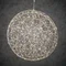 Куля декоративна срібло, 60 см, 320 led, мерехтливий, "Luca Lighting"
