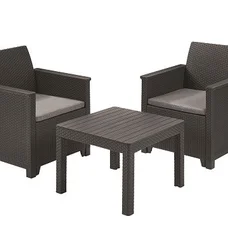 Комплект садових меблів Keter Emma balcony set, сірий