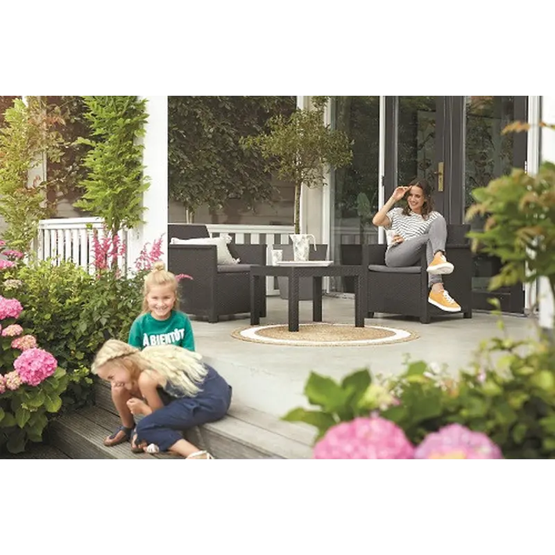 Комплект садових меблів Keter Emma balcony set, сірий Комплект садових меблів Keter Emma balcony set, сірий