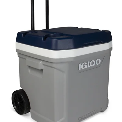 Ізотермічний контейнер на колесах MAXCOLD LATITUDE 62 ROLLER, 56 л, сірий з синім