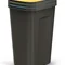 Баки для сортування сміття Keden COMPACTA Q Plus, комплект 3x50 л, чорний, кришка синя, зелена, жовта