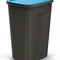 Баки для сортування сміття Keden COMPACTA Q Plus, комплект 3x50 л, чорний, кришка синя, зелена, жовта