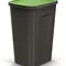 Баки для сортування сміття Keden COMPACTA Q Plus, комплект 3x50 л, чорний, кришка синя, зелена, жовта