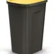 Баки для сортування сміття Keden COMPACTA Q Plus, комплект 3x50 л, чорний, кришка синя, зелена, жовта