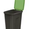 Баки для сортування сміття Keden COMPACTA Q Plus, комплект 3x50 л, чорний, кришка синя, зелена, жовта