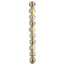 Ялинкові пластикові кульки "House of Seasons" комплект 10 шт, Ø 6 см, шампань