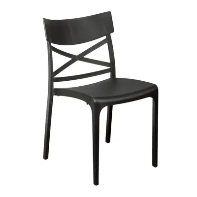 Стілець садовий пластиковий BICA Croix, графіт
