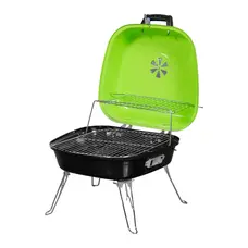 Гриль вугільний портативний Time Eco ТЕ-22024, чорно-зелений