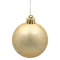 Ялинкові пластикові кульки Chomik комплект 6шт, Ø6 см, золотисті