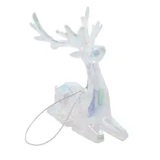 Прикраса декоративна Chomik Олень, пластик, перламутр, 8х9 см