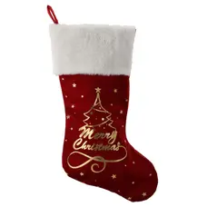 Шкарпетка новорічна декоративна Chomik 50 см, червона