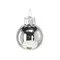 Ялинкові скляні кульки Chomik компл. 11шт, Ø 3 см, колір мікс срібний, білий