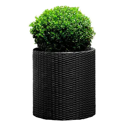Горщик для квітів Keter 39 л. Cylinder Planter Large, сірий