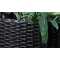 Горщик для квітів Keter 39 л. Cylinder Planter Large, сірий
