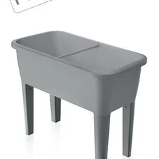 Горщик для рослин PROSPERPLAST RESPANA PLANTER HIGH - сірий, 52 л