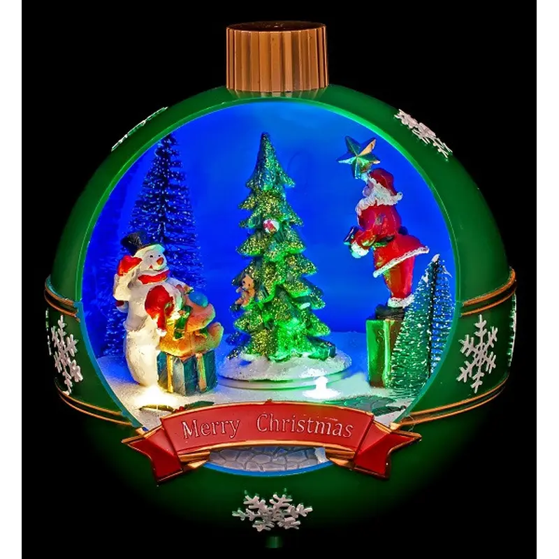 Декоративна прикраса "Куля Новорічна" 18,5*17 см, Luville Collectables, зелений Декоративна прикраса "Куля Новорічна" 18,5*17 см, Luville Collectables, зелений
