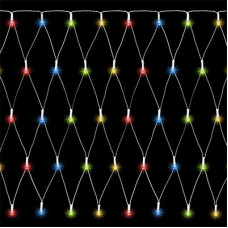 Гірлянда 2х2 м., "Сітка" "Jumi", 200 LED, колір мультикольорова