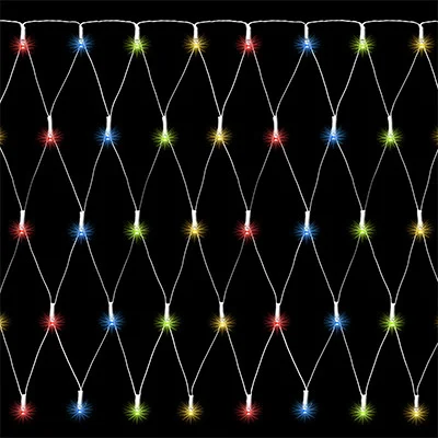 Гірлянда 2х2 м., "Сітка" "Jumi", 200 LED, колір мультикольорова