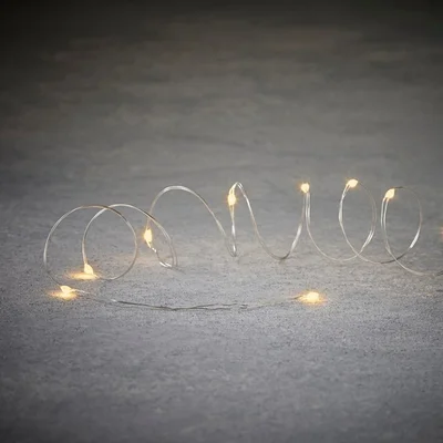 Гірлянда "Струна" срібна, "Luca Lighting", 8 м, колір теплий білий