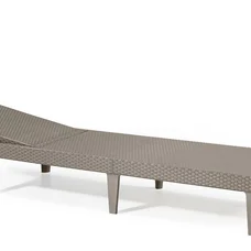 Шезлонг пластиковий Keter Jaipur Sun lounger, капучіно