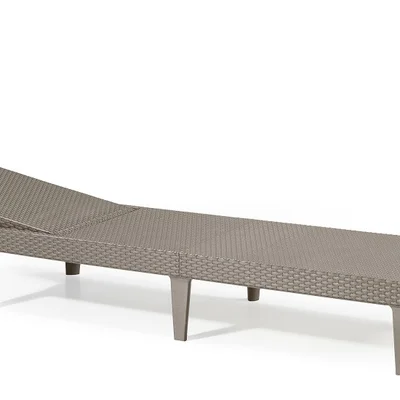 Шезлонг пластиковий Keter Jaipur Sun lounger, капучіно