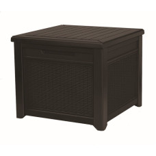 Стіл-скриня PROSPERPLAST CUBE RATTAN 208 л, коричневий