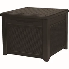 Стіл-скриня PROSPERPLAST CUBE RATTAN 208 л, коричневий