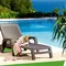 Шезлонг пластиковий BICA Miami, коричневий