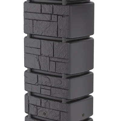 Ємність для збору дощової води Prosperplast Tower Stone, антрацит, 350 л
