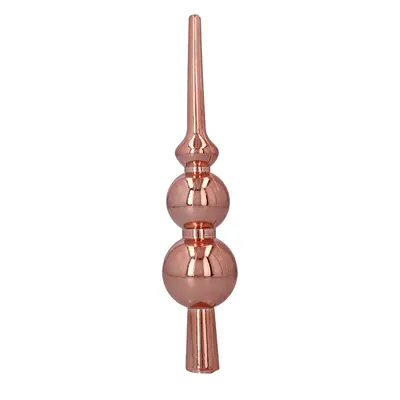 Верхівка на ялинку Chomik 20 см, пластик, рожево-пудрова