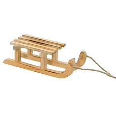 Дерев'яна декорація Jumi "Новорічні санчата", 15 см