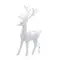Прикраса декоративна Chomik Олень, пластик, білий, 9х15 см