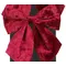 Бант декоративний червоний велюр Mica Decorations 13 см, 2 шт