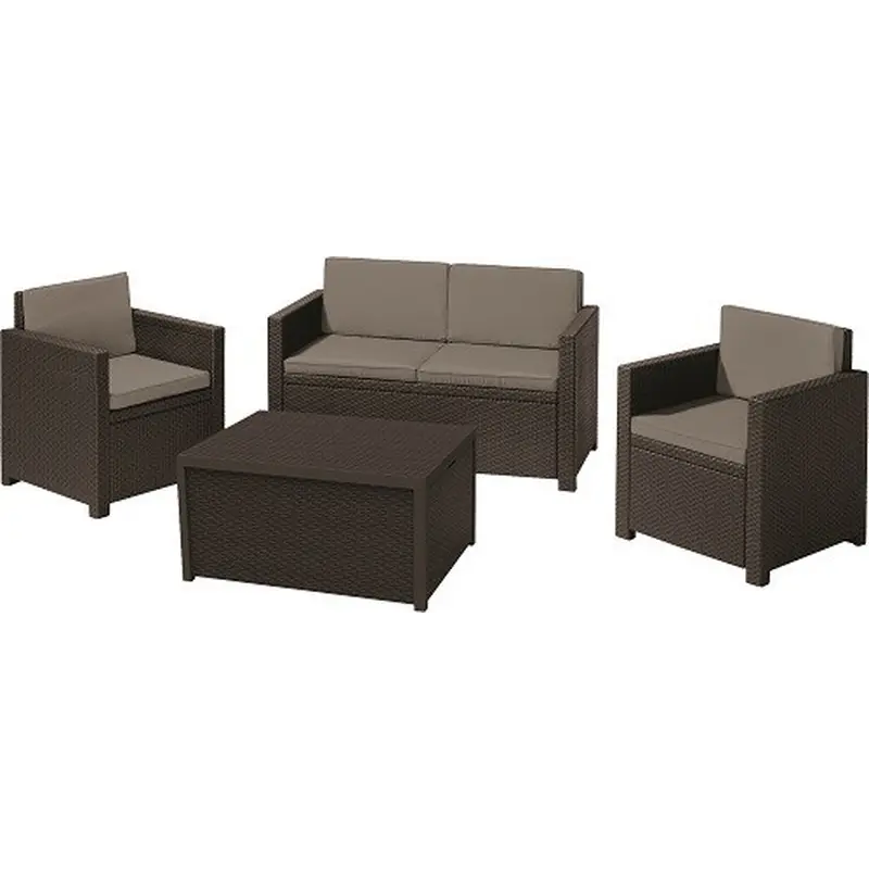 Комплект садових меблів Keter Monaco set, коричневий Комплект садових меблів Keter Monaco set, коричневий