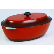 Гусятниця 5-л з кришкою, з жаростійкою ручкою кришки