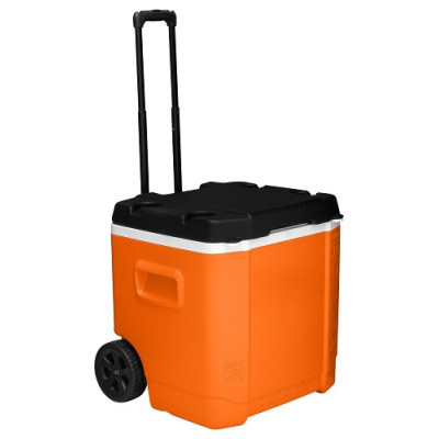 Ізотермічний контейнер на колесах IGLOO TRANSFORMER ROLLER 60 л, помаранчевий з чорним