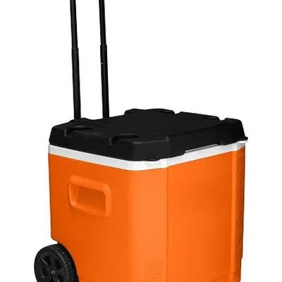 Ізотермічний контейнер на колесах IGLOO TRANSFORMER ROLLER 60 л, помаранчевий з чорним